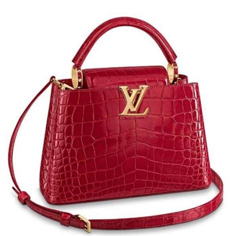 lv capucines mini crocodile.